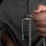 Buddha Stones 108 Beads White Crystal Jade Meditation Bracelet Mala Mala Bracelet BS 7