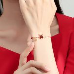 ❗❗❗A Flash Sale- Buddha Stones 925 Sterling Silver Year of the Dragon Natural Red Agate Dragon Attract Fortune Fu Character Strength Bracelet Necklace Pendant Earrings Bracelet Necklaces & Pendants BS 22