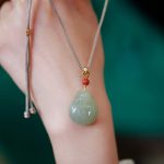 Buddha Stones Laughing Buddha Hetian Jade Wealth Prosperity String Necklace Pendant Necklaces & Pendants BS 2