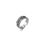 Buddha Stones Copper Coin Wealth Luck Ring Ring BS 5