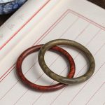 Buddha Stones Tibetan Small Leaf Red Sandalwood Ebony Green Sandalwood Protection Bracelet Bangle Bracelet BS 24