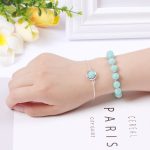 Buddha Stones Sun Stone Strawberry Quartz Crystal Positive Bracelet Bracelet BS Amazonite