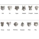 Buddha Stones Handmade 999 Sterling Silver Year of the Dragon Chinese Zodiac Protection Colorful Reincarnation Knot Rope Bracelet Bracelet BS 23