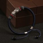 Buddha Stones Handmade 925 Sterling Silver Year Of The Dragon Auspicious Dragon Luck Rope Bracelet Bracelet BS 2