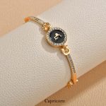 12 Constellations of the Zodiac Rhinestone Chain Adjustable Bracelet (Extra 30% Off | USE CODE: FS30) Bracelet BS Capricorn