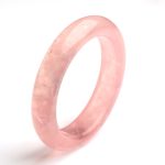 Buddha Stones  Natural Rose Quartz Love Caring Bracelet Bangle Bracelet Bangle BS 10