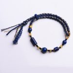 Buddha Stones Handmade Natural Lazurite Bead Positive Rope Bracelet Bracelet BS 7