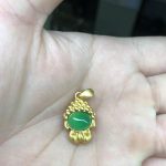 Buddha Stones White Jade Buddha Success Pendant Necklace Necklaces & Pendants BS Green Agate