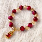 Buddha Stones Red Tiger Eye PiXiu Fox Protection Self Confidence Bracelet Bracelet BS 9