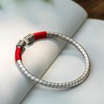 Buddha Stones Tibet Om Mani Padme Hum Luck Red String Bracelet Bangle Bracelet Bangle BS 5