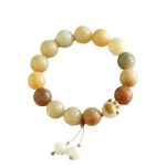 Buddha Stones Bodhi Seed Om Mani Padme Hum Carved Harmony Bracelet Bracelet BS 11