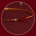 Buddha Stones 14K Gold Plated Handmade Red Gold Rope King Kong Knot Braided Luck Bracelet Bracelet BS 7