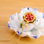 Buddha Stones 925 Sterling Silver Tibet Lotus Prayer Wheel Red Agate Enlightenment Necklace Pendant Necklaces & Pendants BS 2