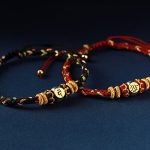 Buddha Stones Chinese Zodiac Natal Buddha Silver Luck Braided String Bracelet Bracelet BS 2