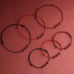 Buddha Stones Natural Lucky Cinnabar Bead Blessing String Bracelet Anklet Bracelet BS 2