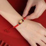 Buddha Stones Handmade 925 Sterling Silver Year of the Dragon Cute Chinese Zodiac Luck Braided Red Bracelet Bracelet BS 3