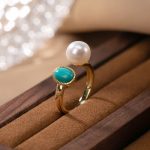 Buddha Stones 925 Sterling Silver Pearl Turquoise Healing Ring Earrings Necklace Pendant Necklaces & Pendants BS 2