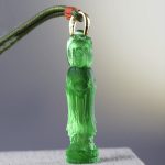 Buddha Stones Avalokitesvara Buddha Liuli Harmony Necklace Necklaces & Pendants BS Green(Necklace Length: 45cm)
