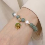 Buddha Stones Jade Pearl Color-Changing Fox Charm Luck Bracelet Bracelet BS 7