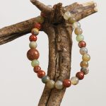 Buddha Stones Natural Stone Sea Sediment Jasper Agate Protection Bracelet Bracelet BS 6