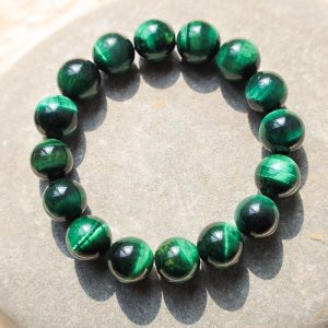 Buddha Stones Tiger Eye Growth Healing Energy Bracelet Bracelet BS Tiger Eye 12mm