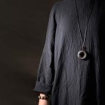 Buddha Stones Zen Circle Ebony Wood Peace Calm Necklace Pendant Necklaces & Pendants BS 2