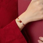 Buddha Stones 925 Sterling Silver Good Fortune Fu Character Agate Pearl Red String Braid Bracelet Bracelet BS 13