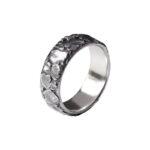 Buddha Stones Rock Pattern Luck Blessing Copper Ring Ring BS 12