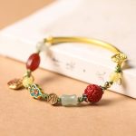 Buddha Stones Tibetan Auspicious Clouds Fortune Happiness Wealth Luck Bracelet Bracelet BS 1