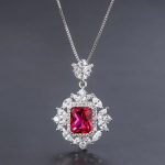 Buddha Stones Emerald Crystal Red Corundum Confidence Courage Ring Earrings Necklace Pendant Necklaces & Pendants BS Red Necklace