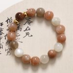Buddha Stones Natural Sun Stone Gold Sandstone Wealth Positive Bracelet Bracelet BS 10