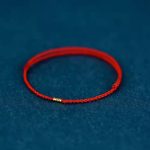 Buddha Stones 925 Sterling Silver Lucky Golden Bead Braided String Bracelet Anklet Bracelet BS Red Anklet(Anklet Circumference 16-26cm)