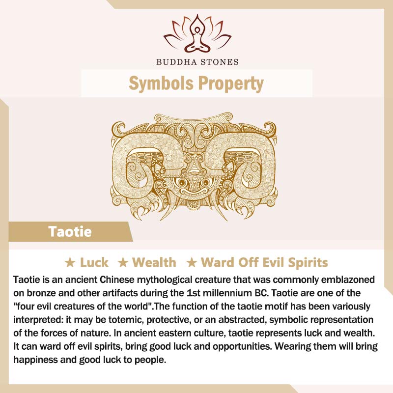 Buddha Stones Lucky Mythological Creature Taotie Wealth Titanium Steel Ring Ring BS 1