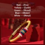 Buddha Stones Tibetan Handmade Colorful King Kong Knot Five Elements Luck Braid String Bracelet Bracelet BS 22