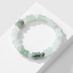 Buddha Stones Jade Coconut Shell Bamboo Pattern Abundance Luck Bracelet Bracelet BS 2