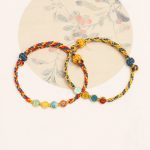 Buddha Stones Handmade Dunhuang Color Thread Peace And Joy Protection Braid String Bracelet Bracelet BS 1