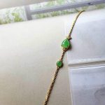 Buddha Stones Green Chalcedony Koi Fish Courage Strength Bracelet Bracelet BS 3