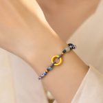 Buddha Stones 999 Sterling Silver Hetian Jade Knitted Hand Rope Luck Health Bracelet 3