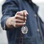Buddha Stones Chinese Zodiac Natal Buddha Om Mani Padme Hum Lotus Compassion Necklace Pendant Necklaces & Pendants BS 16