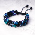 Buddha Stones Evil Eye Hematite Tiger Eye Protection Beaded Bracelet Bracelet BS 4