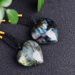 Buddha Stones Labradorite Love Heart Support Necklace Pendant Necklaces & Pendants BS 3