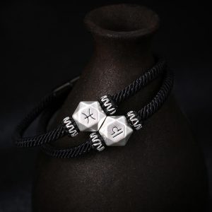 Buddha Stones 999 Sterling Silver 12 Constellations of the Zodiac Protection Handmade String Bracelet Bracelet BS main