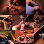 Buddha Stones Natural Cinnabar Lotus Om Mani Padme Hum Blessing Necklace String Pendant Necklaces & Pendants BS 7