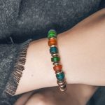 Buddha Stones Tibetan Colorful Glass Beads Copper Wealth Bracelet Bracelet BS 3