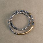 Buddha Stones Sodalite Picture Jasper Green Point Stone Harmony Wisdom Bracelet Bracelet BS Sodalite 18cm fit for Wrist Circumference 17-17.5cm