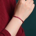 Buddha Stones Tibetan Handmade Five Colorful Thread Dragon Boat Festival Protection Adult Child String Bracelet Bracelet BS Women 17-18cm