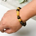 Feng Shui PiXiu Obsidian Attract Wealth Bracelet Bracelet BS 7