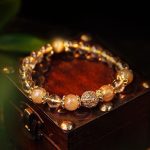 Buddha Stones Natural Citrine Amethyst Rutilated Quartz Prosperity Protection Bracelet Bracelet BS 3