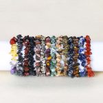Natural Irregular Shape Crystal Stone Warmth Soothing Bracelet Bracelet BS 60