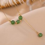 Buddha Stones 925 Sterling Silver Cyan Jade Beads Healing Necklace Pendant Necklaces & Pendants BS 3